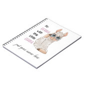 No Drama Llama Editierbares Notebook Notizblock (Linke Seite)