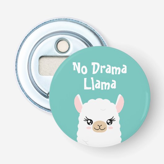 No Drama Llama Flaschenöffner (Vorderseite)