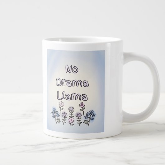 No Drama Llama Jumbo-Tasse (Rechts)