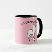 NO DRAMA LLAMA Kaffeemugs Tasse (VorderseiteRechts)