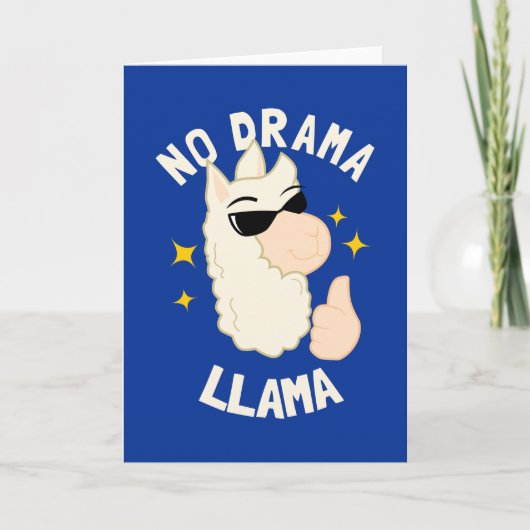 No Drama Llama Karte (Vorderseite)