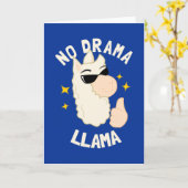 No Drama Llama Karte (Gelbe Blume)