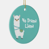 No Drama Llama Keramik Ornament (Rechts)