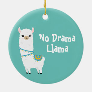 No Drama Llama Keramik Ornament