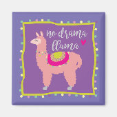 No Drama Llama Magnet (Vorne)