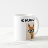 NO DRAMA LLAMA mit Sonnenbrille Coffee Mugs Kaffeetasse (VorderseiteRechts)