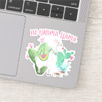 No Drama Llama Niedlich Llama and Cactus Vinyl