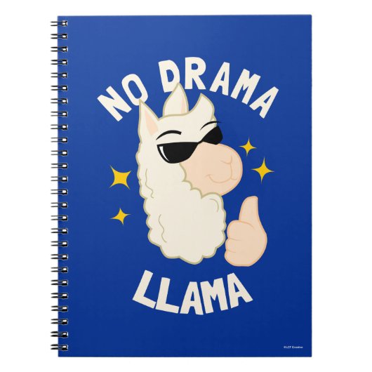No Drama Llama Notizblock (Vorderseite)