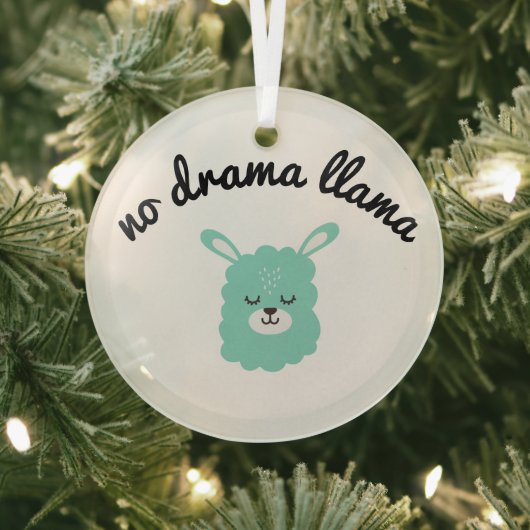 No Drama Llama Ornament Aus Glas (InSitu)
