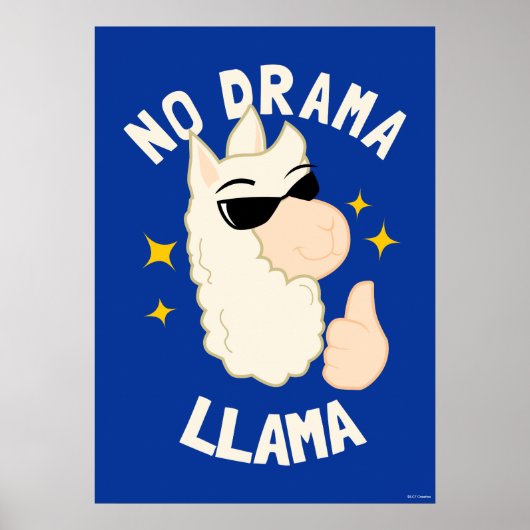 No Drama Llama Poster (Vorne)
