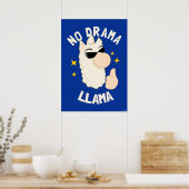 No Drama Llama Poster (Küche)
