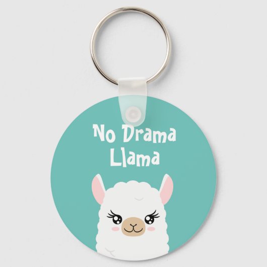 No Drama Llama Schlüsselanhänger (Vorderseite)