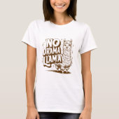 No Drama Llama T-Shirt (Vorderseite)