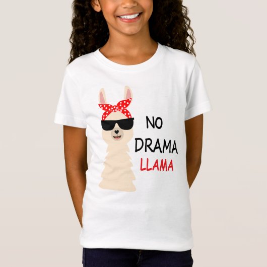 No Drama Llama T-Shirt (Vorderseite)