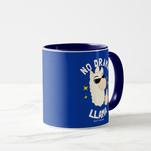 No Drama Llama Tasse (VorderseiteRechts)