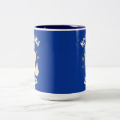 No Drama Llama Zweifarbige Tasse (Mittel)