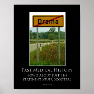 No Drama Motivierend Poster