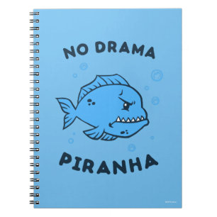 No Drama Piranha Notizblock