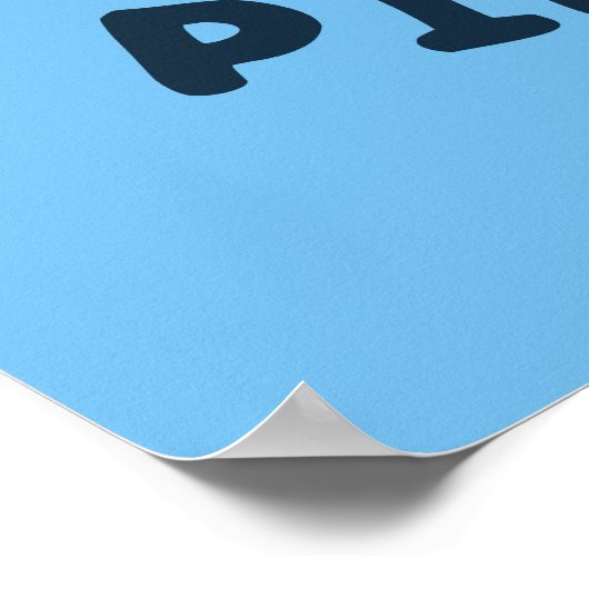 No Drama Piranha Poster (Ecke)