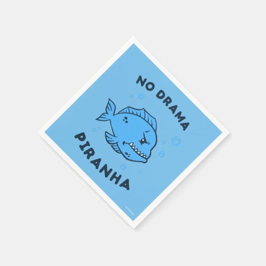 No Drama Piranha Serviette (Ecke)
