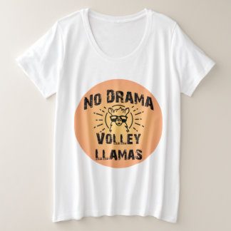 No Drama Volley Llamas Plus T - Shirt