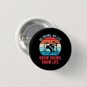 No Drums No Life Button (Vorne & Hinten)