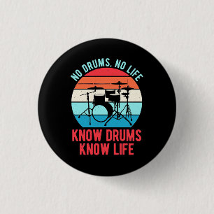No Drums No Life Button