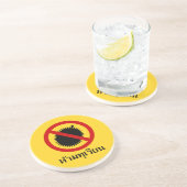 NO Durian Fruit ⚠ thailändisches ⚠ Getränkeuntersetzer (Seite)