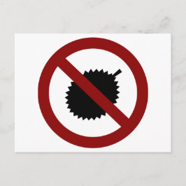 No Durian Postkarte