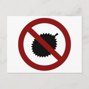 No Durian Postkarte