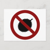 No Durian Postkarte (Vorderseite)