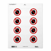 NO Durian Tropical Frucht ⚠ thailändischen Zeichen (Vorne)