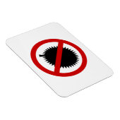 NO Durian Tropical Frucht ⚠ thailändischen Zeichen Magnet (Rechte Seite)