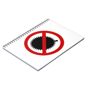 NO Durian Tropical Frucht ⚠ thailändischen Zeichen Notizblock