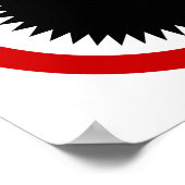 NO Durian Tropical Frucht ⚠ thailändischen Zeichen Poster (Ecke)