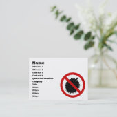 NO Durian Tropical Frucht ⚠ thailändischen Zeichen Visitenkarte (Stehend Vorderseite)