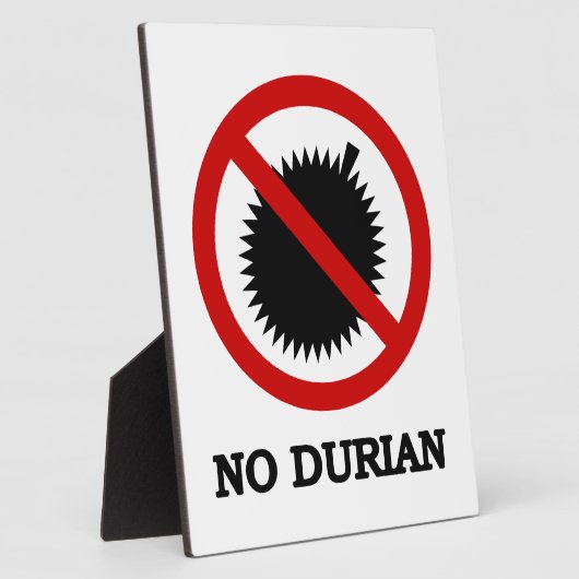 NO Durian Tropical Fruchtzeichen Fotoplatte (Seite)