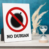 NO Durian Tropical Fruchtzeichen Fotoplatte (Seite)
