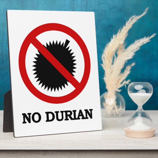 NO Durian Tropical Fruchtzeichen Fotoplatte (Seite)