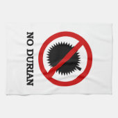 NO Durian Tropical Fruchtzeichen Geschirrtuch (Horizontal)