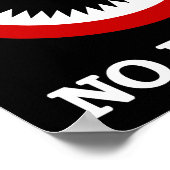 NO Durian Tropical Fruchtzeichen Poster (Ecke)