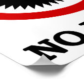 NO Durian Tropical Fruchtzeichen Poster (Ecke)