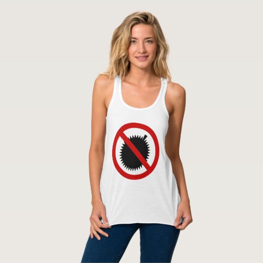 NO Durian Tropical Fruchtzeichen Tank Top (Vorderseite Vollansicht)