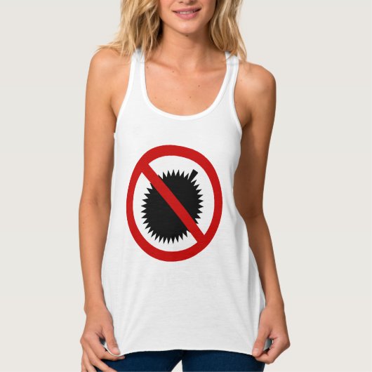 NO Durian Tropical Fruchtzeichen Tank Top (Vorderseite)