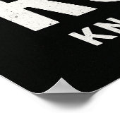 No Easy Rounds MMA Motivation Poster (Ecke)