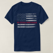 No Ecuses Work Harer USA Flag Motivierend Workou T-Shirt (Design vorne)