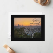 No End to His Kingdom Flat Note Card Mitteilungskarte (Vorderseite/Rückseite Beispiel)