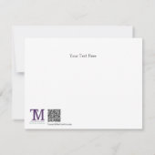 No End to His Kingdom Flat Note Card Mitteilungskarte (Rückseite)