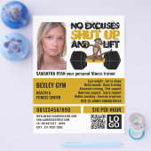 No Entschuldigung Monkey, Personal Trainer, Gym Ad Flyer (Einzeln)
