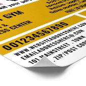 No Entschuldigung Monkey, Personal Trainer, Gym Ad Poster (Ecke)